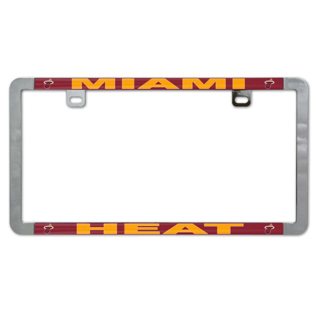 Miami Heat Metal Lic. Plate Frame Slim