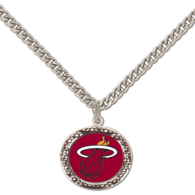 Miami Heat Necklace w/Charm Jewelry Card