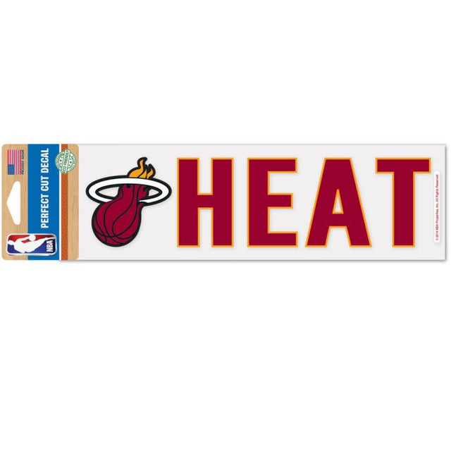 Miami Heat Perfect Cut Decals 3" x 10"