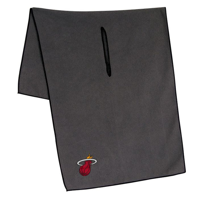 Miami Heat Towel - Grey Microfiber 19" x 41"