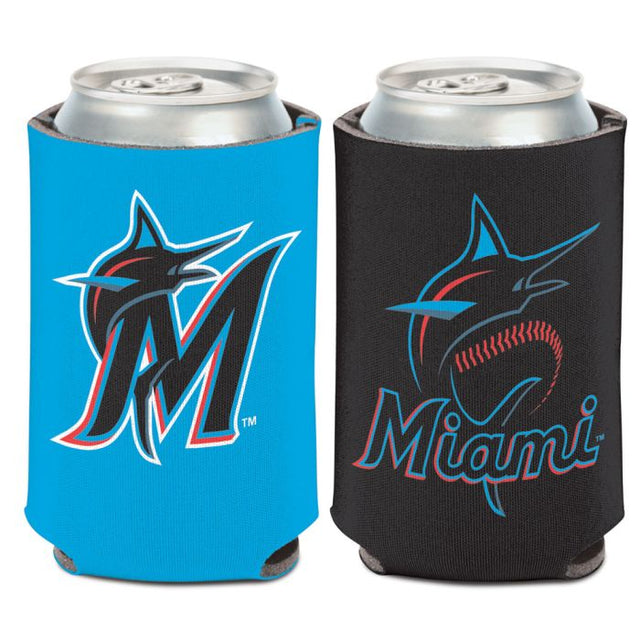 Enfriador de lata de dos colores Miami Marlins, 12 oz.