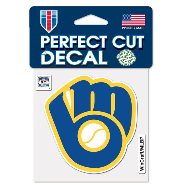 Milwaukee Brewers / Cooperstown Cooperstown Perfect Cut Color Decal 4" x 4"