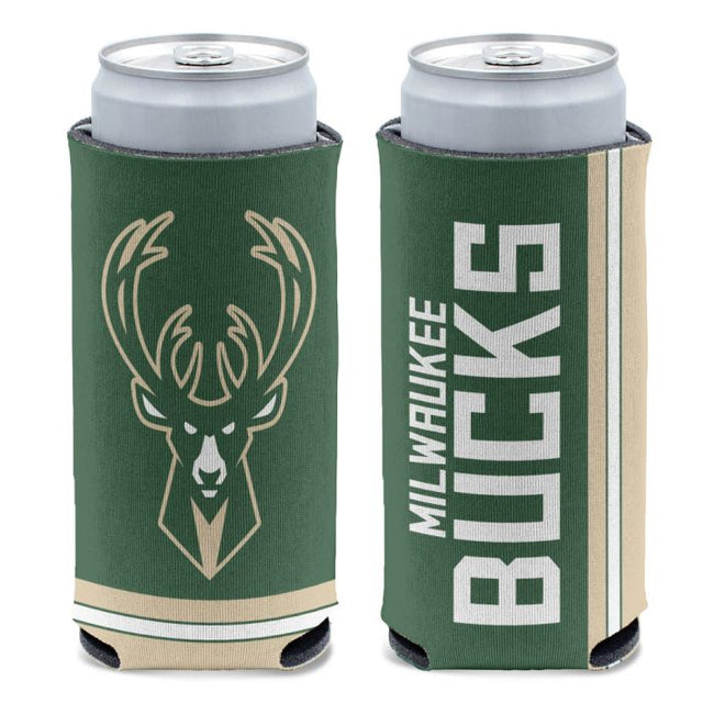 Enfriador de latas delgado de 12 oz de Milwaukee Bucks
