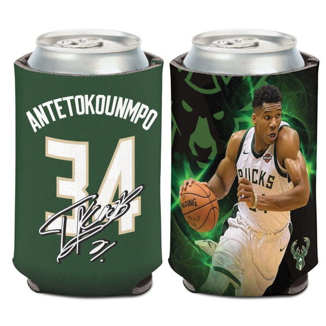 Enfriador de latas de 12 oz de los Milwaukee Bucks de Giannis Antetokounmpo