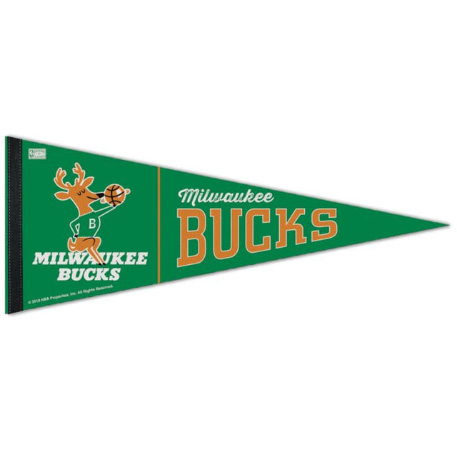 Banderín premium HARDWOOD CLASSIC de Milwaukee Bucks/Hardwoods de 12" x 30"