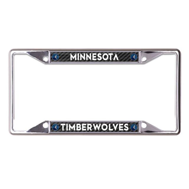 Minnesota Timberwolves CARBON Lic Plt Frame S/S Impreso