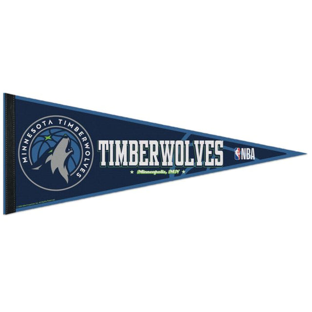 Banderín clásico de los Minnesota Timberwolves, en cartulina de 12" x 30"