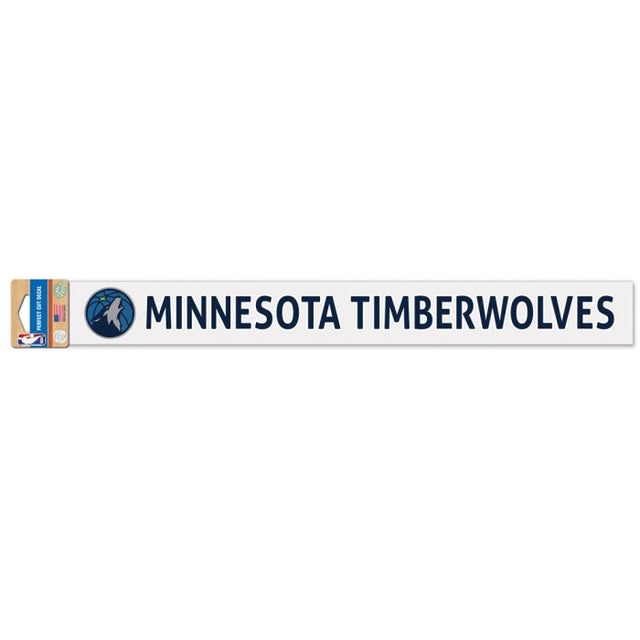 Calcomanías de corte perfecto de Minnesota Timberwolves de 2" x 17"