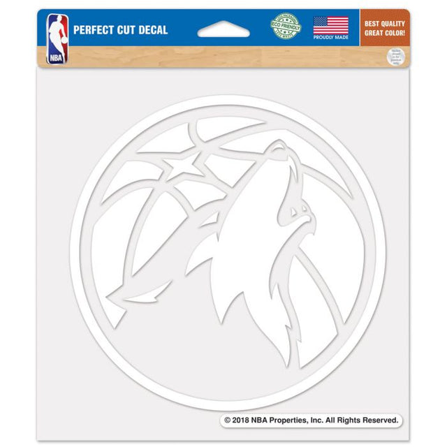 Calcomanías de corte perfecto de Minnesota Timberwolves de 8" x 8"