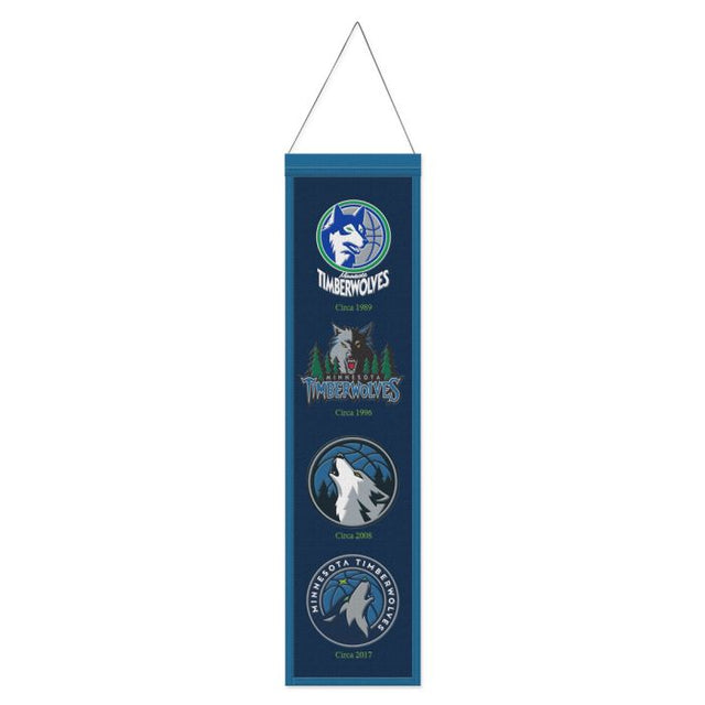 Minnesota Timberwolves Wool Banner 8" x 32"