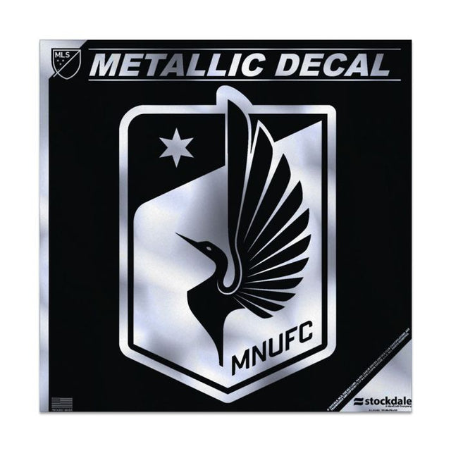 Minnesota United FC Decal Metallic 6" x 6"