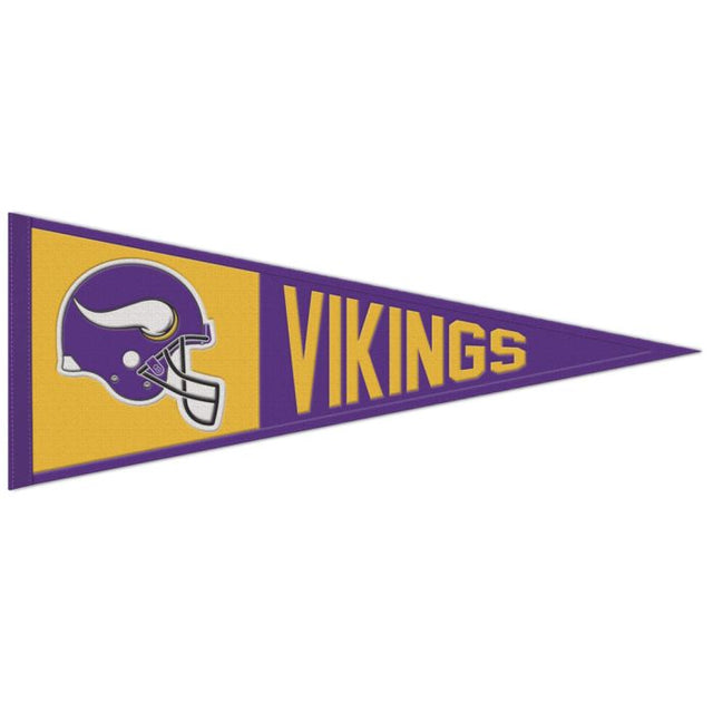 Banderín clásico de lana de los Minnesota Vikings de 13" x 32"