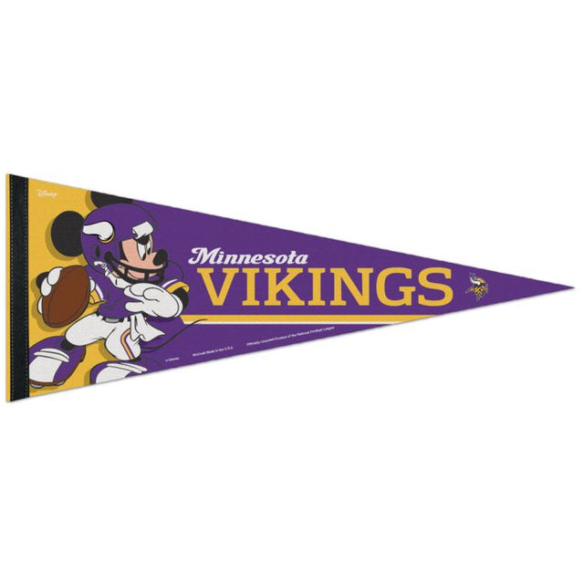 Banderín premium de Minnesota Vikings / Disney Mickey Mouse de 30 x 76 cm
