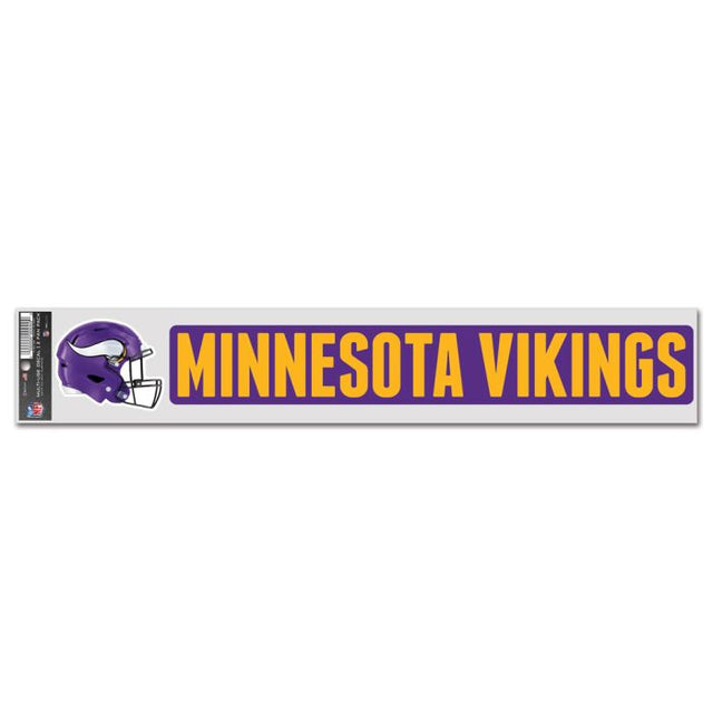 Calcomanías para fanáticos de los Minnesota Vikings de 3" x 17"