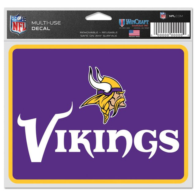 Calcomanías para fanáticos de los Minnesota Vikings de 5" x 6"