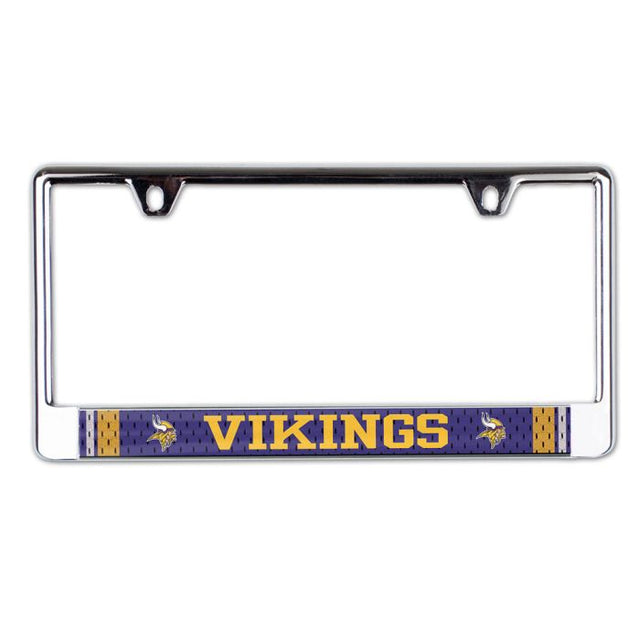 Minnesota Vikings JERSEY Lic Plate Frame B/O Printed