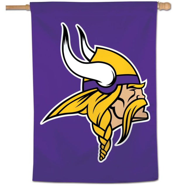 Bandera vertical con el logotipo de los Minnesota Vikings de 28" x 40"