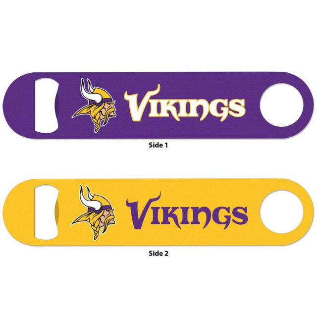 Abridor de botellas de metal de dos caras de Minnesota Vikings