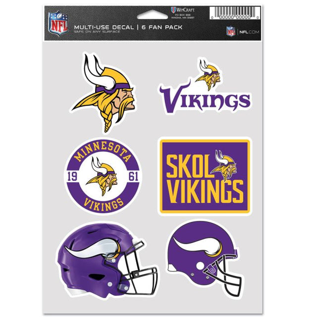 Paquete multiusos para 6 aficionados de los Minnesota Vikings