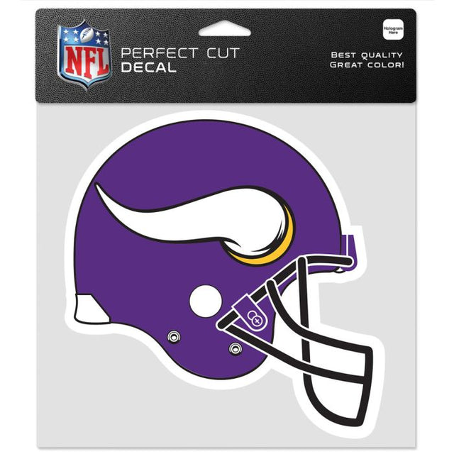 Calcomanía de color de corte perfecto de Minnesota Vikings de 8" x 8"