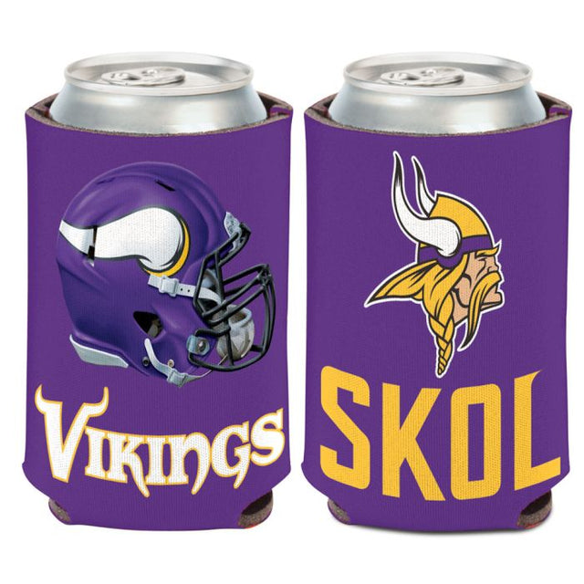 Enfriador de lata con eslogan de Minnesota Vikings, 12 oz.
