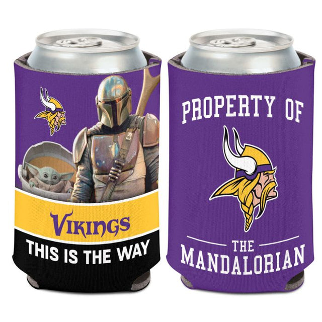 Enfriador de latas Minnesota Vikings / Star Wars MANdalorian de 12 oz.