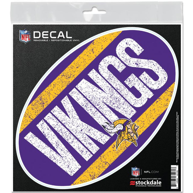 Calcomanía para todas las superficies de Minnesota Vikings VINTAGE de 6" x 6"