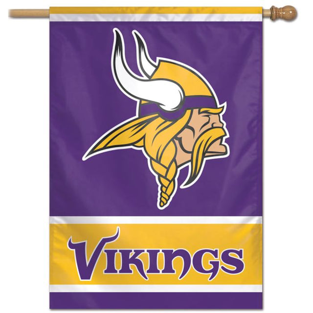 Bandera vertical de los Minnesota Vikings de 28" x 40"