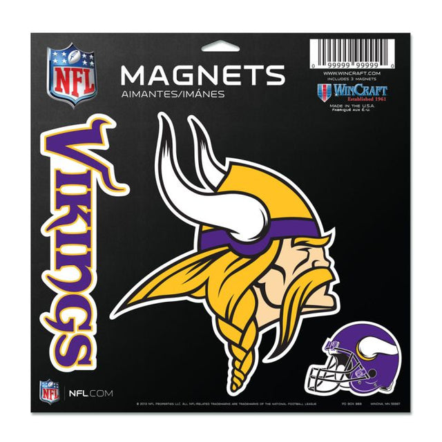 Imán de vinilo de los Minnesota Vikings de 11" x 11"