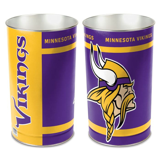 Papelera cónica de Minnesota Vikings de 15" de alto