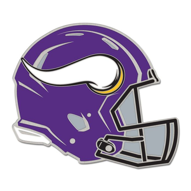 Tarjeta de joyería con pin esmaltado para coleccionistas con casco de los Minnesota Vikings