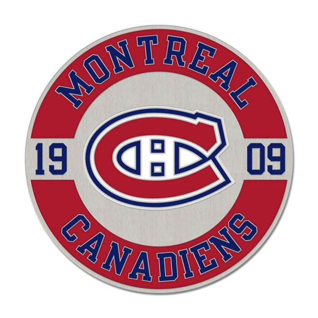 Tarjeta de joyería con pin esmaltado coleccionable ROUND EST de los Montreal Canadiens