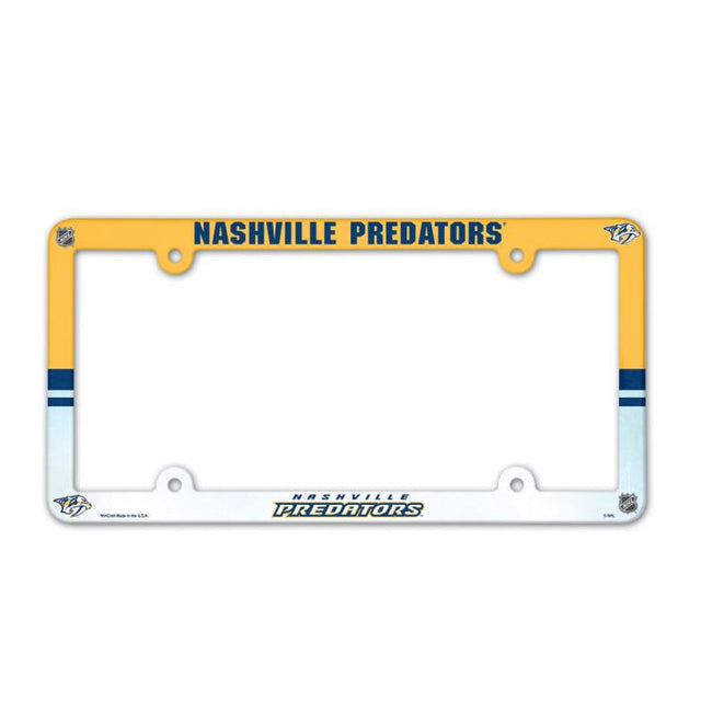 Nashville Predators Lic Plate Frame Full Color