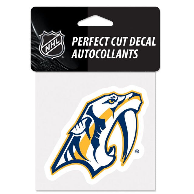 Nashville Predators Perfect Cut Color Decal 4" x 4"