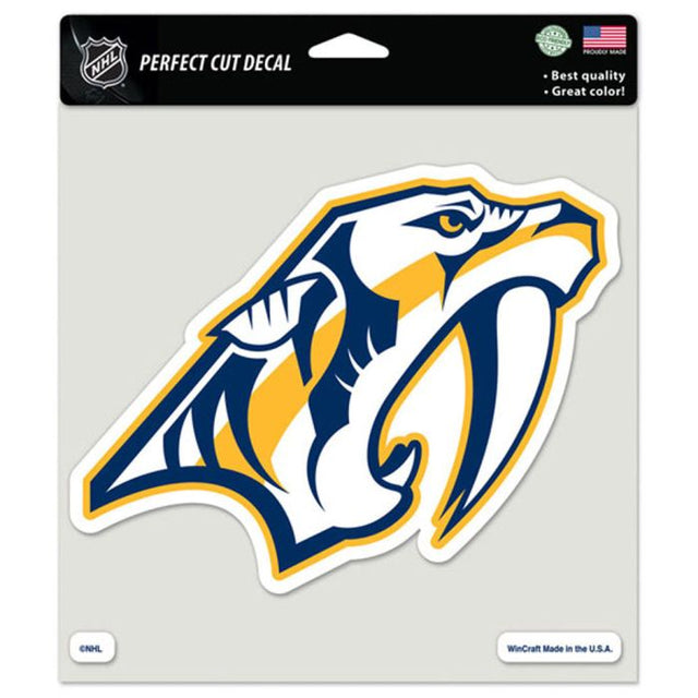 Nashville Predators Perfect Cut Color Decal 8" x 8"