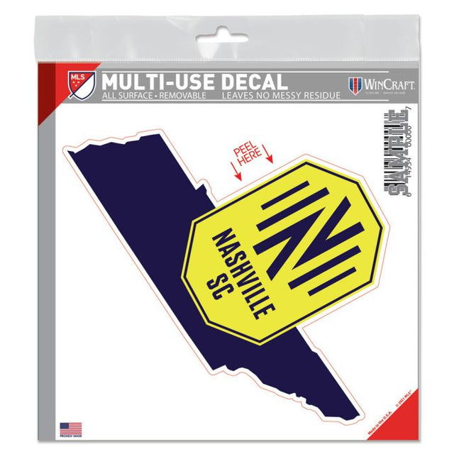 Nashville SC State All Surface Decal 6" x 6"