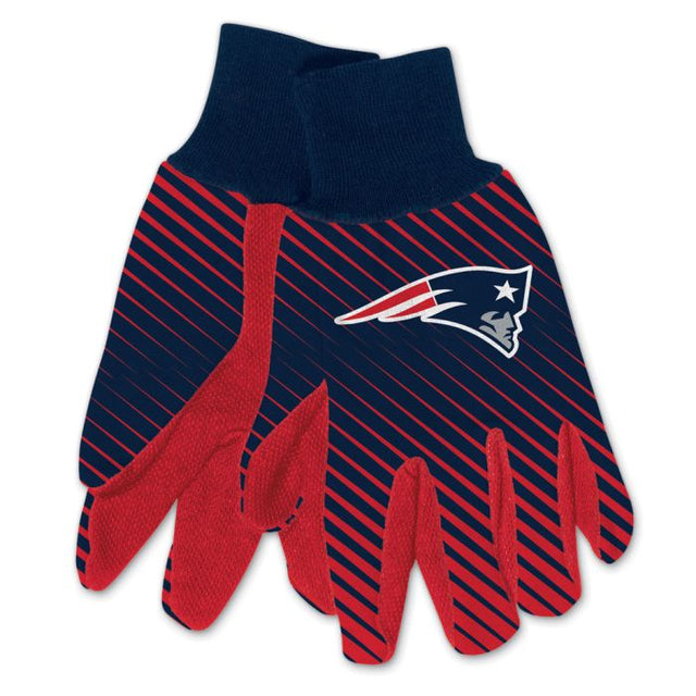 Guantes de dos tonos para adultos de los New England Patriots
