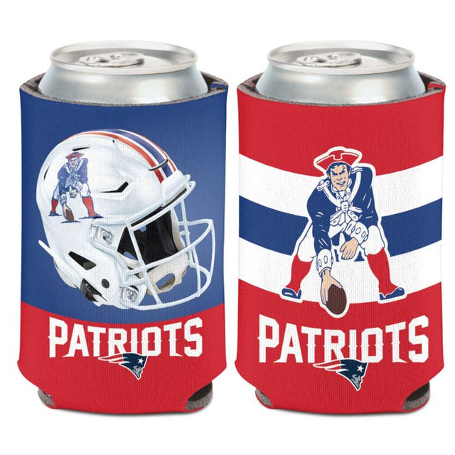 Enfriador de lata con forma de casco alternativo de los New England Patriots, 12 oz.