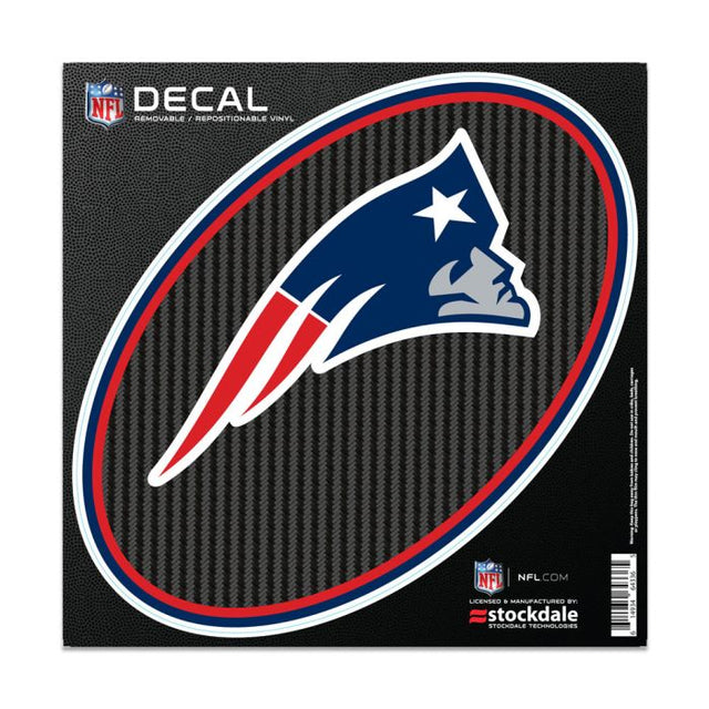 Calcomanía para todas las superficies de carbono de New England Patriots, 6" x 6"