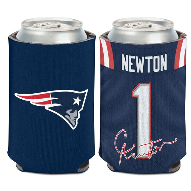 Enfriador de latas de 12 oz de los New England Patriots de Cam Newton