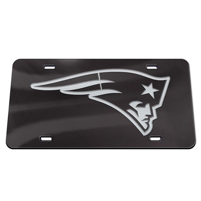 Placas de matrícula clásicas de acrílico cromado de los New England Patriots