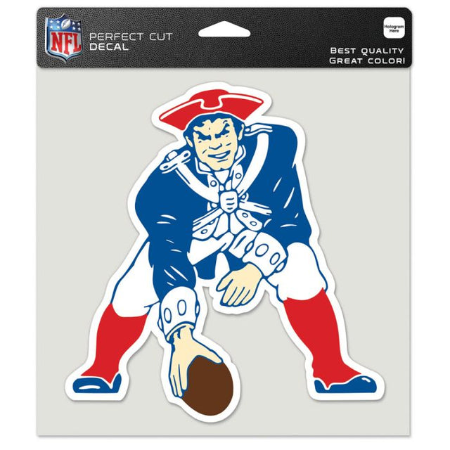 Calcomanía de color de corte perfecto con el logotipo clásico de New England Patriots, 8" x 8"