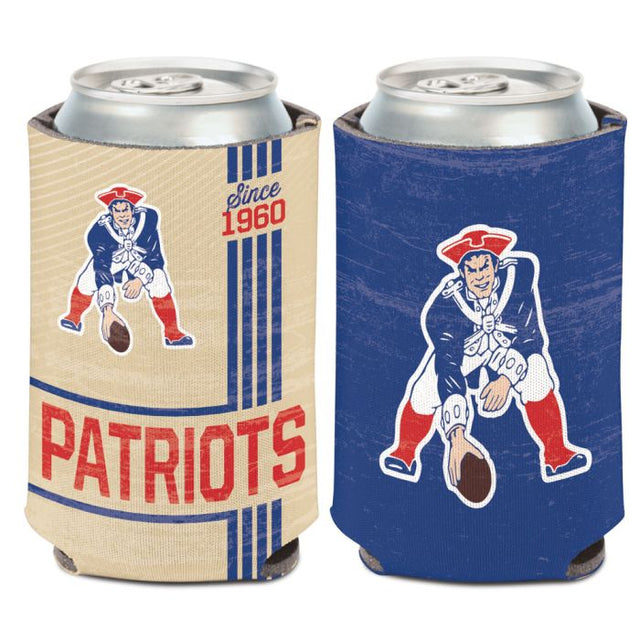 Enfriador de lata vintage con logotipo clásico de New England Patriots, 12 oz.