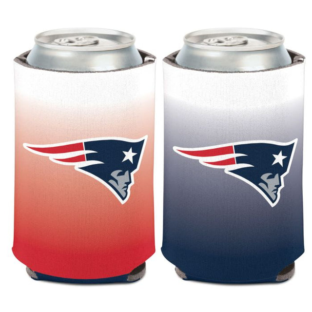 Enfriador de lata con baño de color New England Patriots de 12 oz.