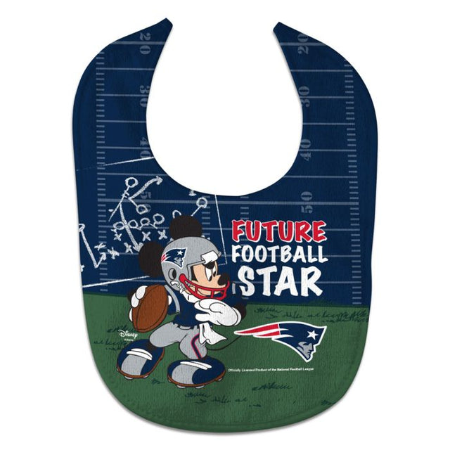 Babero para bebé All Pro de Disney Mickey Mouse de los New England Patriots