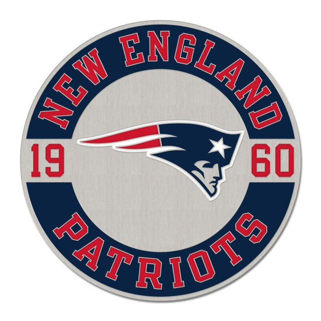 Tarjeta de joyería con pin esmaltado de colección establecida de los New England Patriots