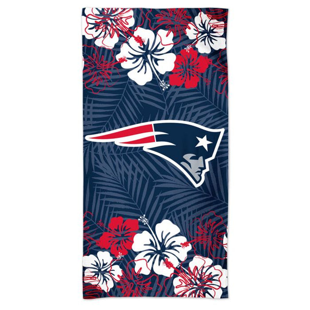Toalla de playa Spectra FLORAL de los New England Patriots de 30" x 60"