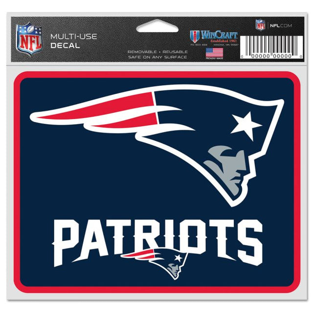 Calcomanías para fanáticos de los New England Patriots de 5" x 6"