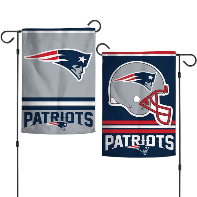 Banderas de jardín de los New England Patriots, de 2 lados, 12,5" x 18"