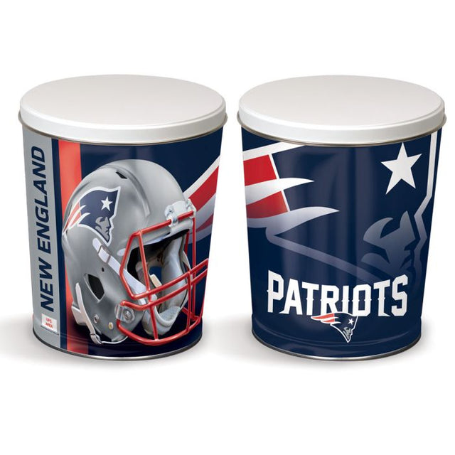 Lata de regalo cónica de 3 galones de los New England Patriots